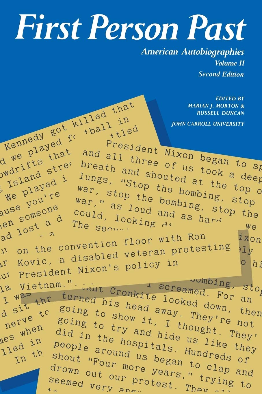 First Person Past, Volume 2: American Autobiographies, 2nd Edition