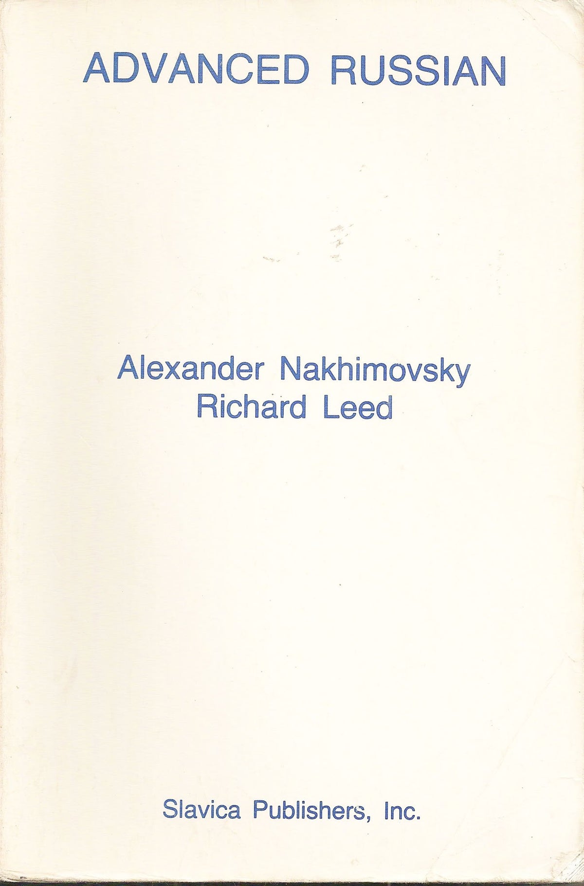 Advanced Russian