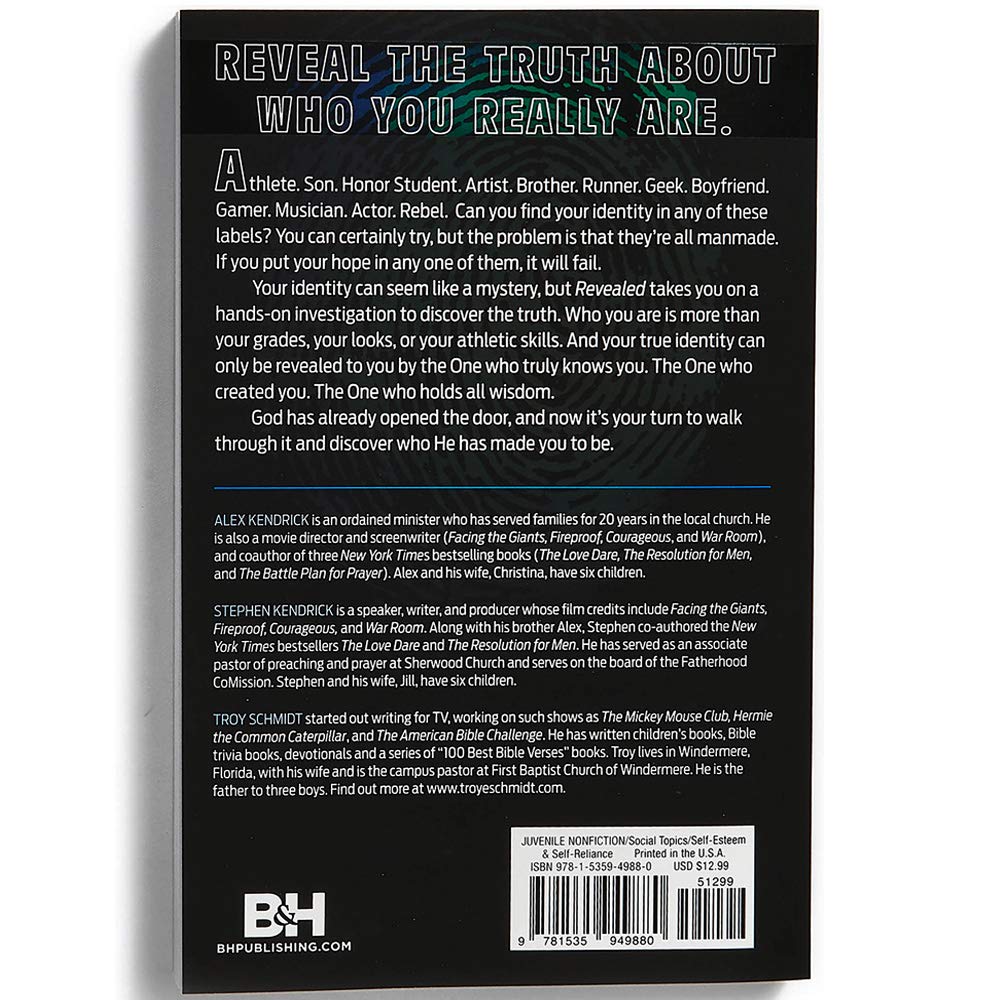 Revealed: Discovering Your True Identity in Christ for Teen Boys and Young Men