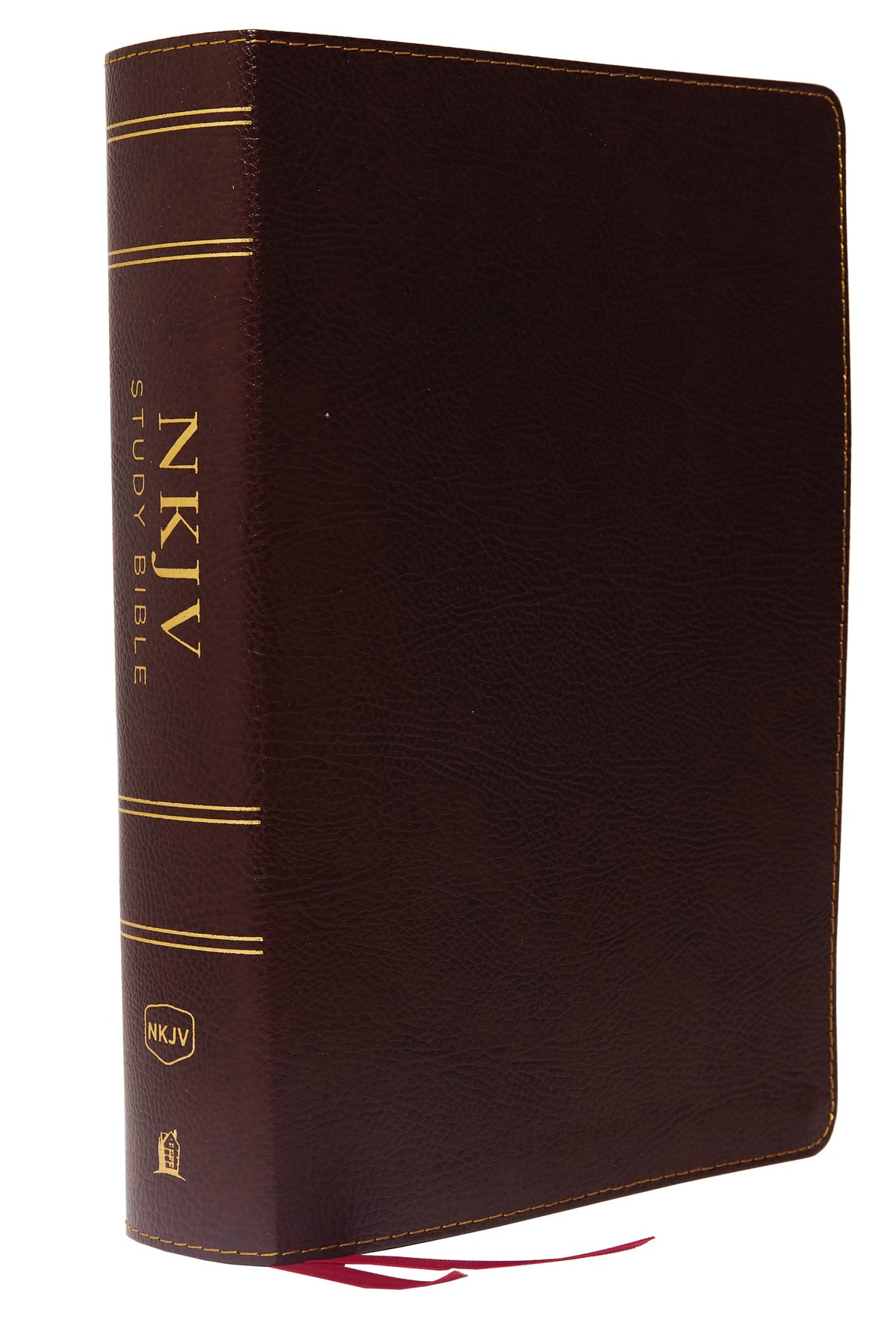 NKJV Study Bible, Bonded Leather, Burgundy, Full-Color, Thumb Indexed, Comfort Print: The Complete Resource for Studying Gods Word