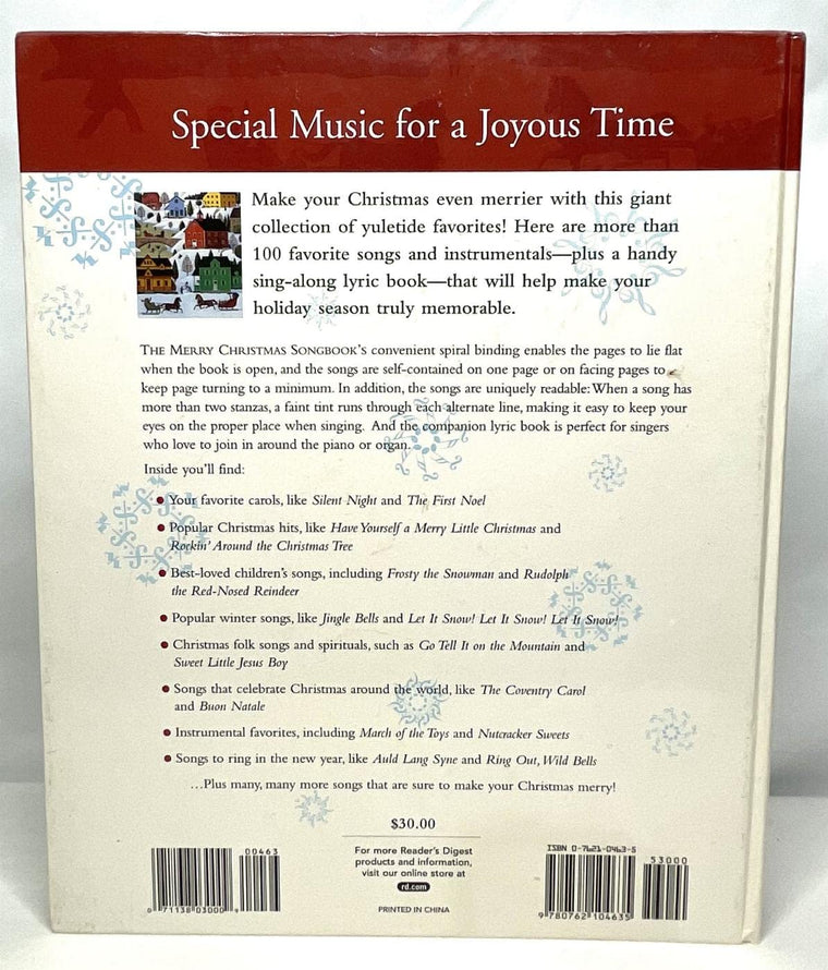 The Reader's Digest Merry Christmas Songbook