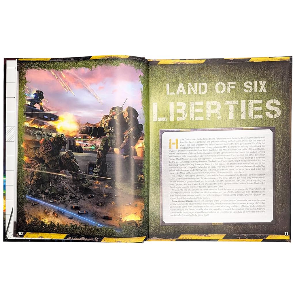 Catalyst Game Labs Battletech Force Manual Davion - Strategy Rolplaying Game Accessory - For 2+ Players and Ages 14+