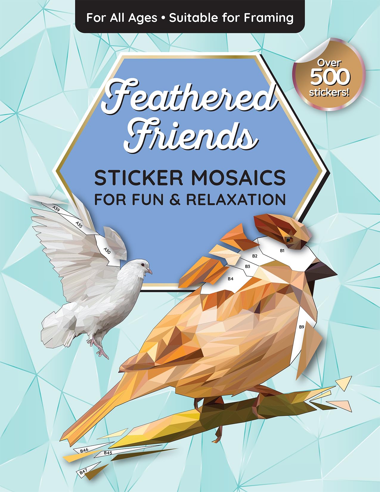 Sticker By Number: Feathered Friends – Sticker Mosaics for Fun & Relaxation