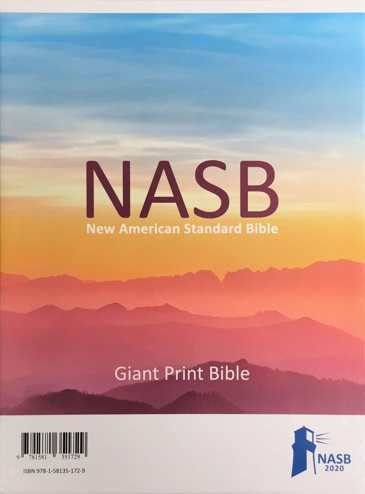 NASB Giant Print Bible, Black, Genuine Leather, 2020 text