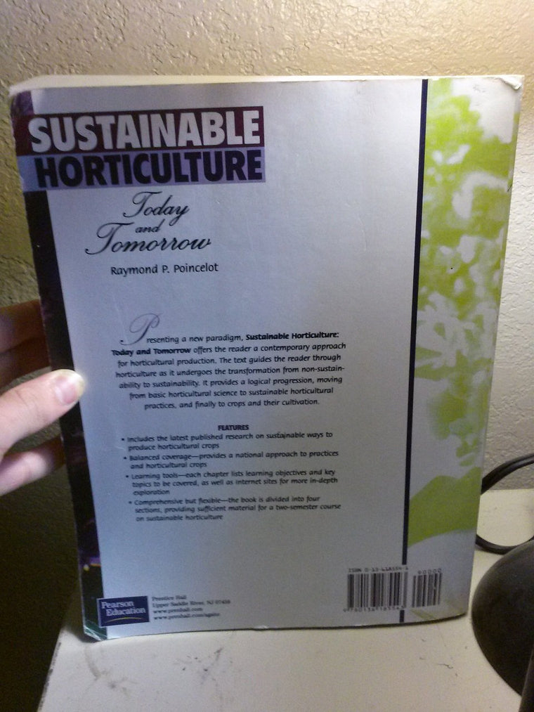 POINCELOT: SUSTAINABLE HORTICULT _c by Poincelot, Raymond P.