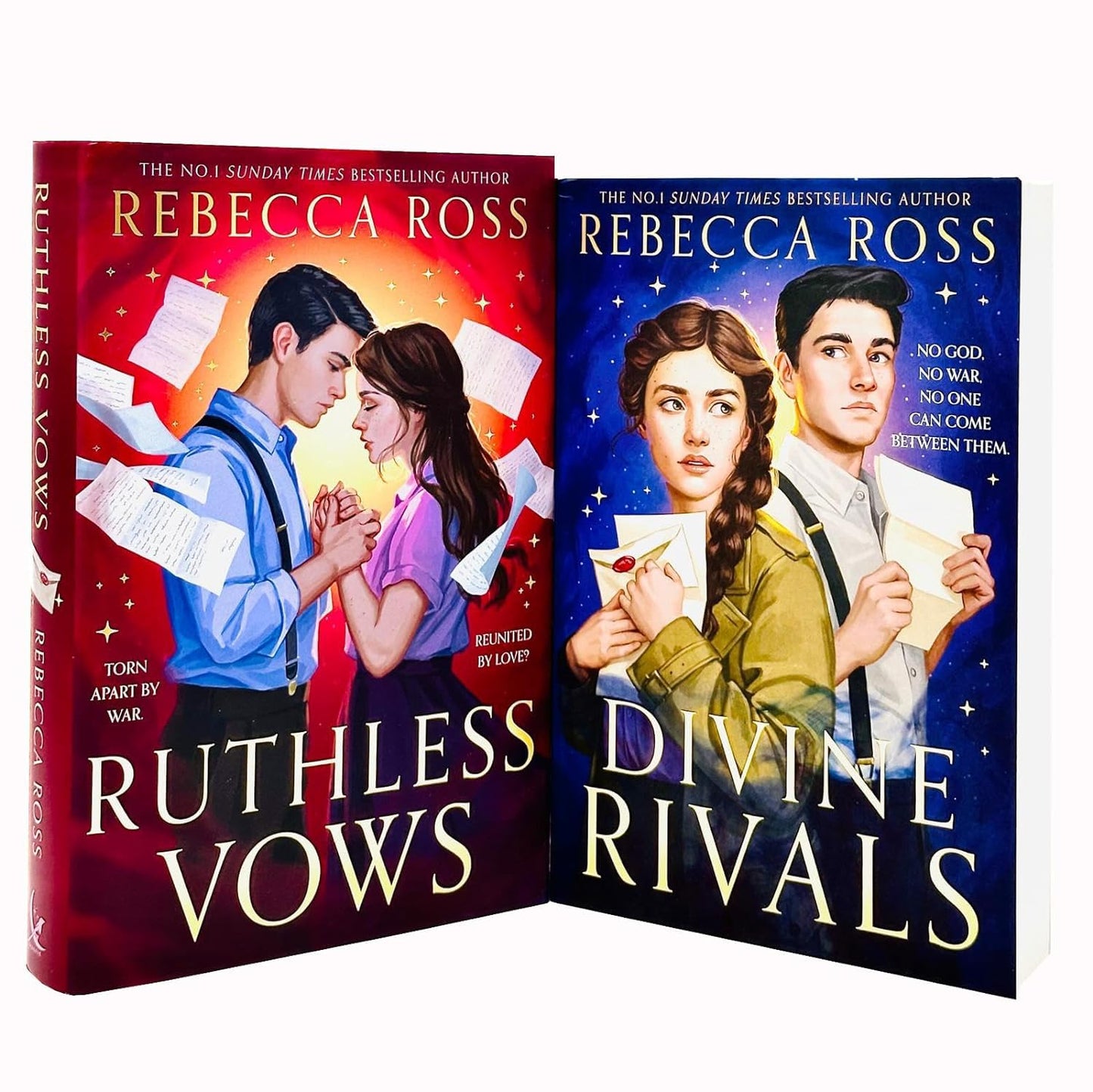 Letters of Enchantment Series 2 Books Collection Set By Rebecca Ross (Divine Rivals, Ruthless Vows)