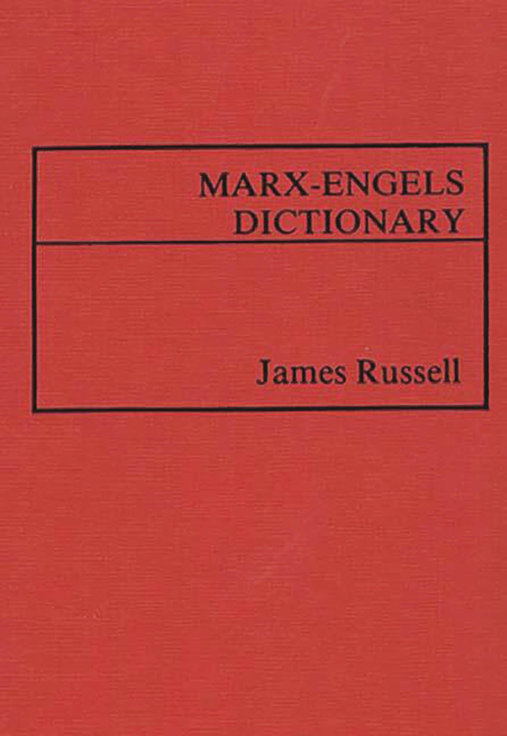Marx-Engels Dictionary.