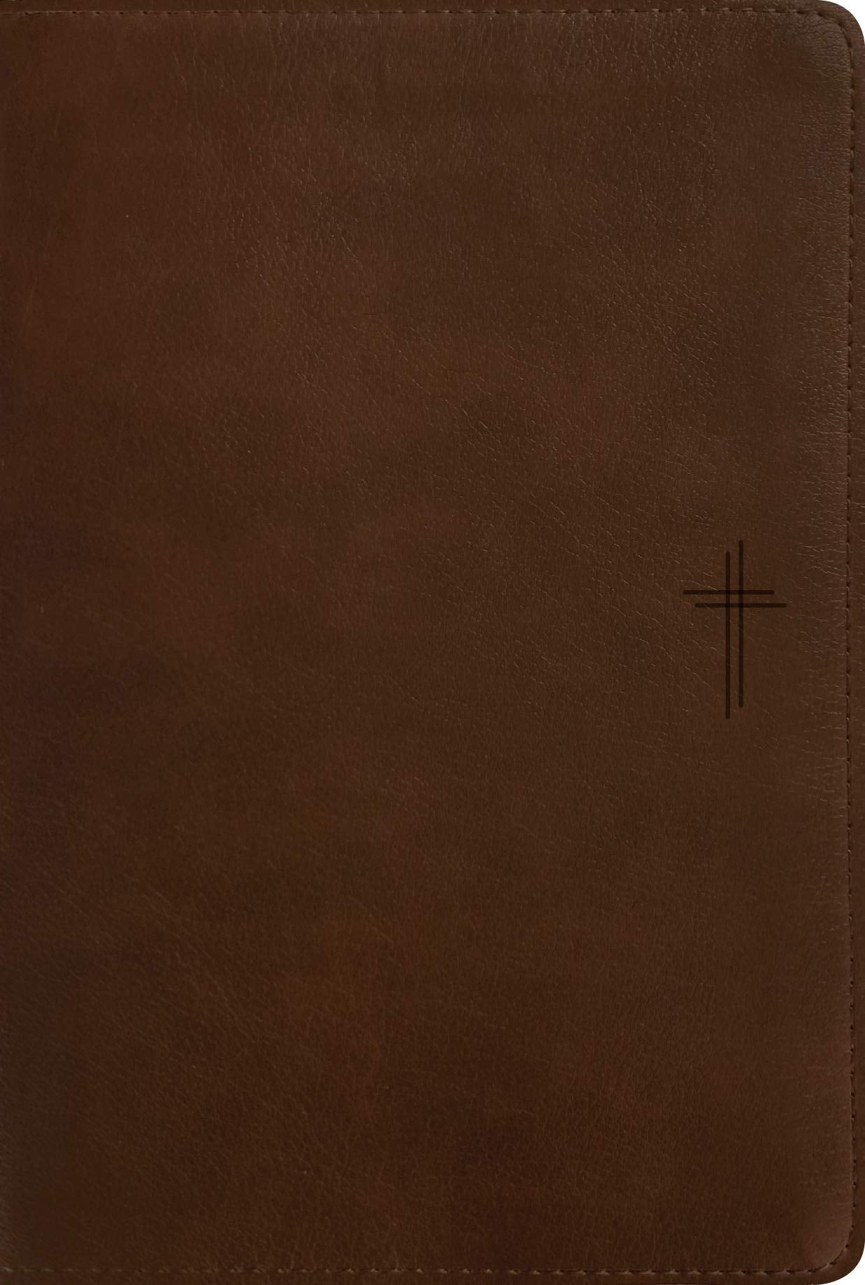NLT Compact Bible, Filament Enabled (LeatherLike, Rustic Brown Cross, Red Letter)