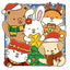 Fuzzy Hygge: Christmas Vibes Coloring Book for Adults & Teens Featuring Cozy Festive Holiday Winter Scenes with Adorable Animals Characters (Fuzzy Friends Coloring)