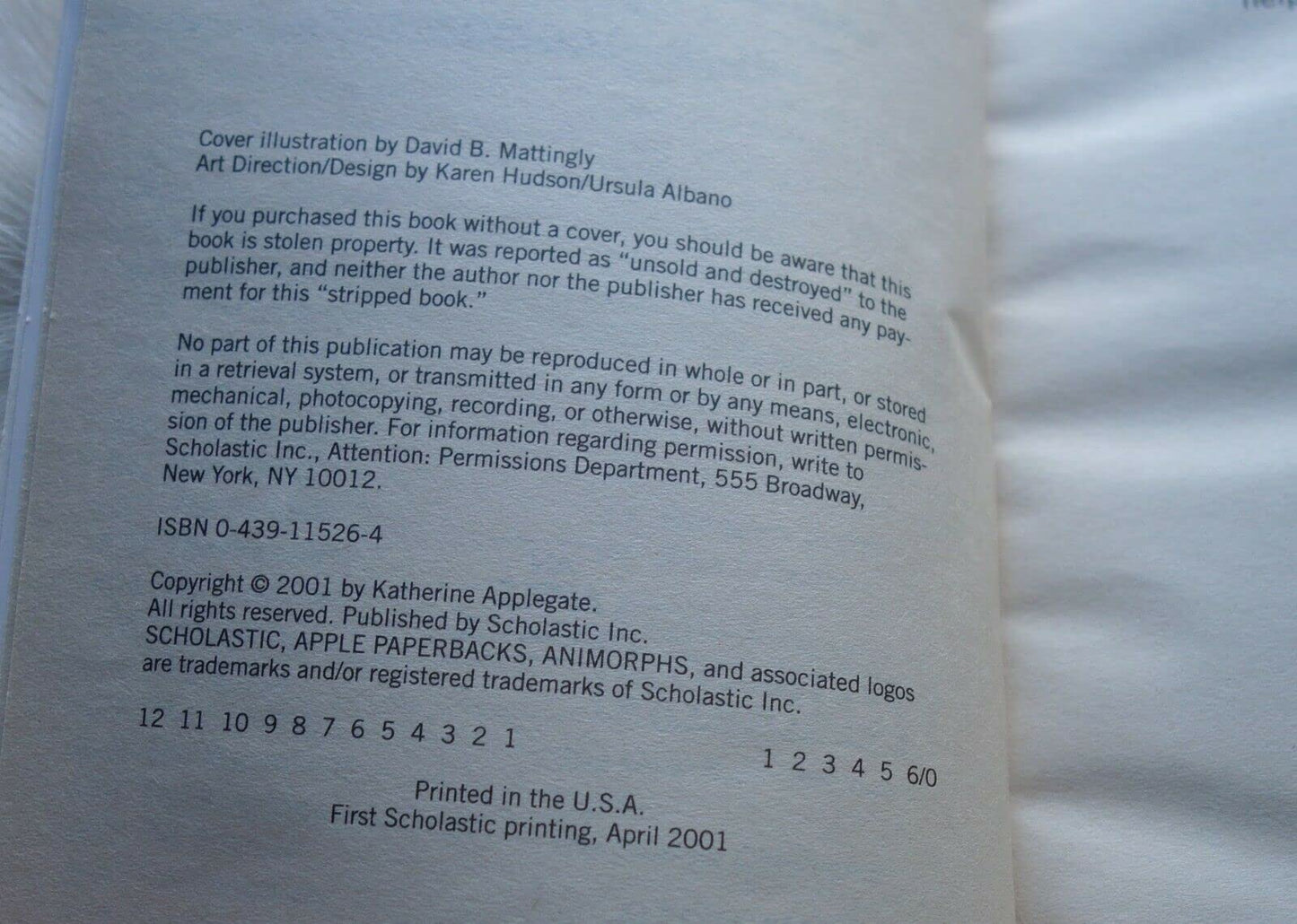 The Sacrifice (Animorphs #52) by Applegate, K.A.