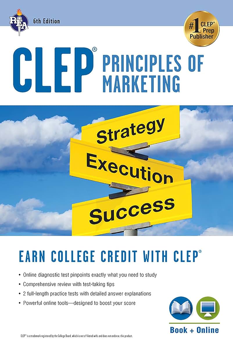 CLEP Principles of Marketing Book + Online (CLEP Test Preparation)