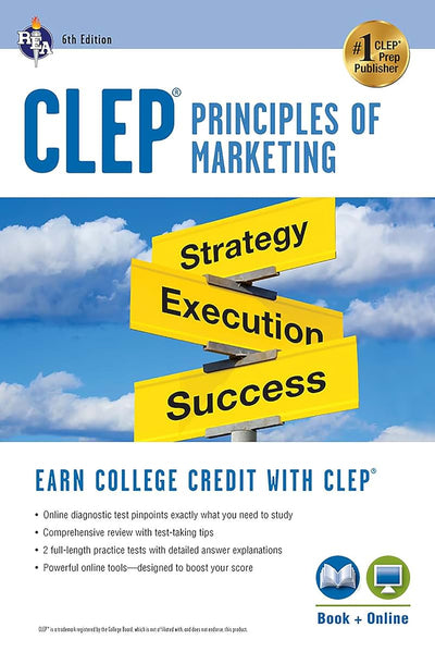 CLEP Principles of Marketing Book + Online (CLEP Test Preparation)