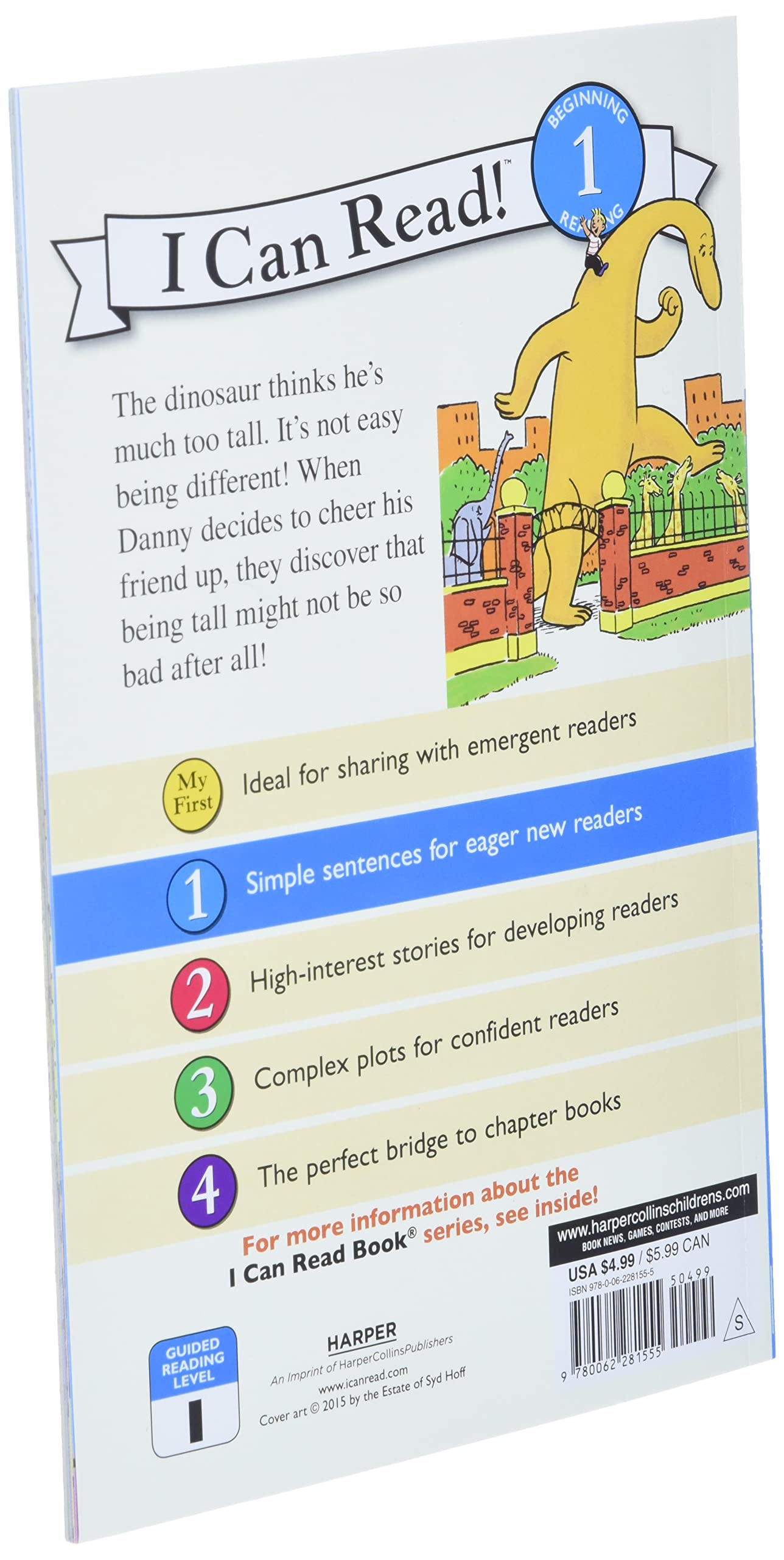 Danny and the Dinosaur: Too Tall (I Can Read Level 1)