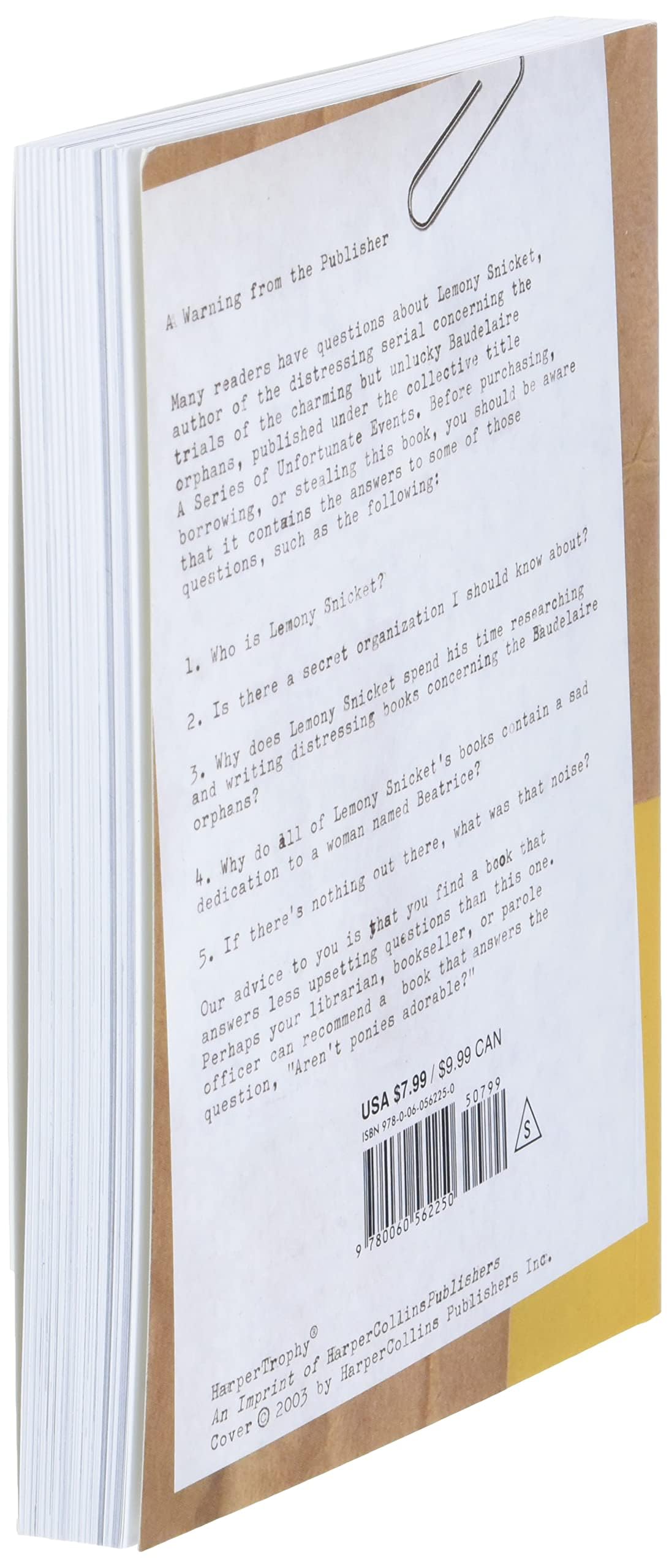Lemony Snicket: The Unauthorized Autobiography (A Series of Unfortunate Events)