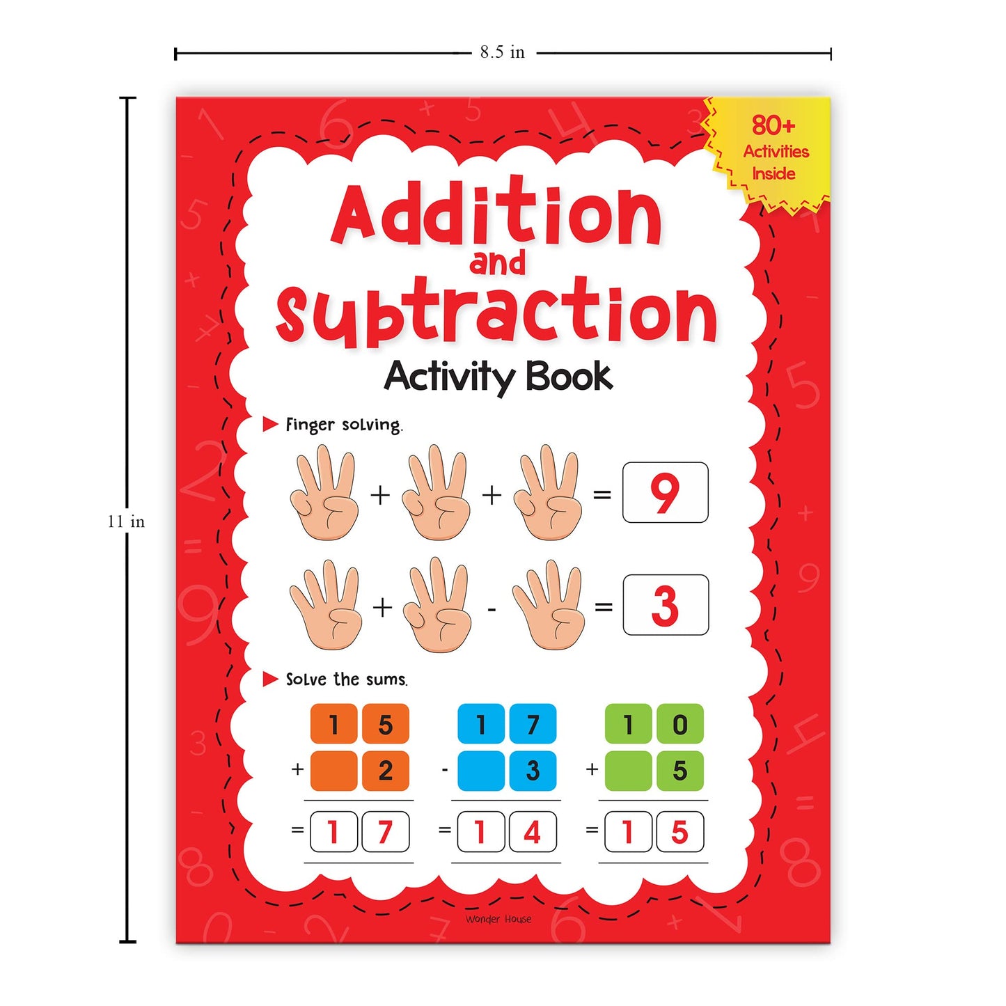 Addition and Subtraction Activity Book For Children - 80+ Activities Inside