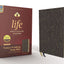 NIV, Life Application Study Bible, Third Edition, Bonded Leather, Navy Floral, Red Letter