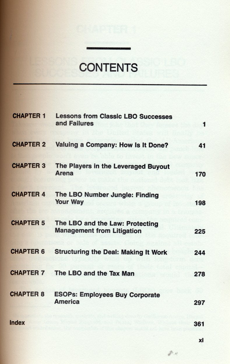 The Complete Guide to a Successful Leveraged Buyout