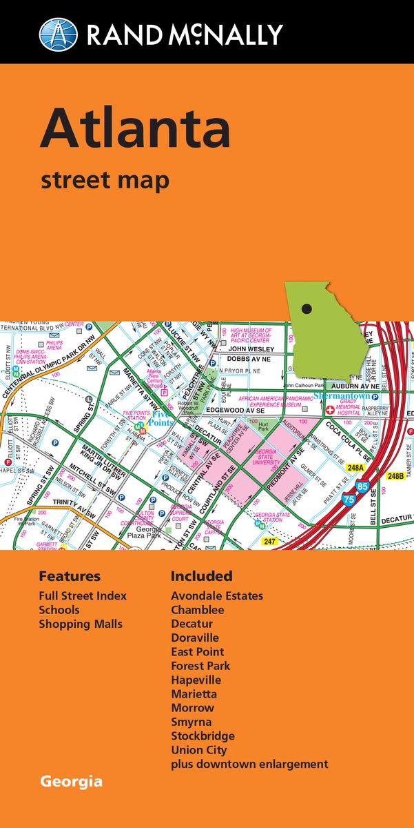 Rand McNally Atlanta Street Map