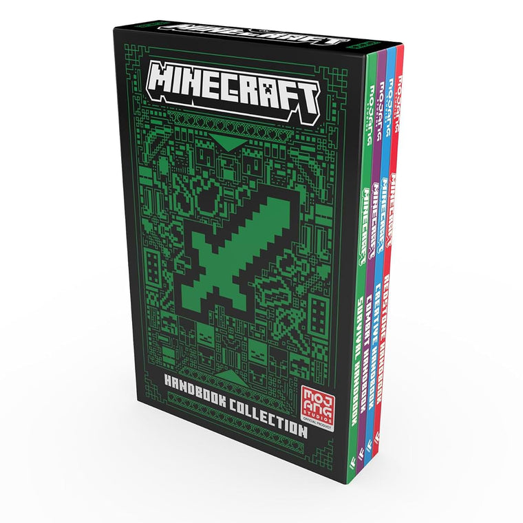 All New Official Minecraft Combat Handbook 4 Books Collection Set By Mojang AB (Combat Handbook, Creative Handbook, Survival Handbook & Redstone Handbook)