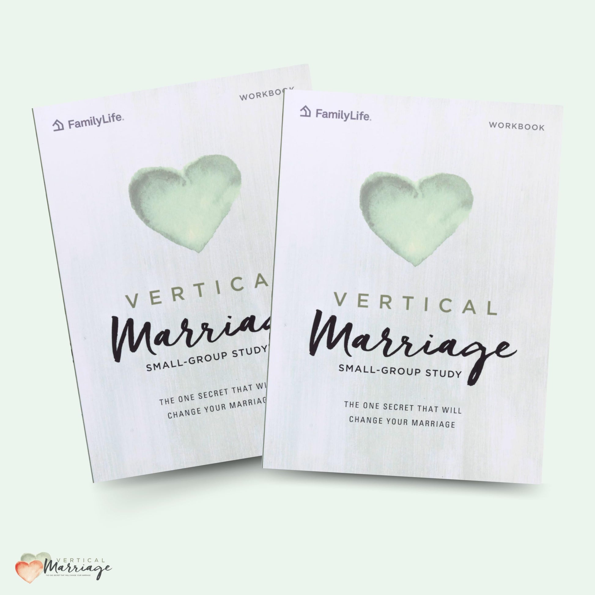 FAMILYLIFE Vertical Marriage Couples Bible Study Set - 2 Relationship Workbooks for Couples - Guide for Couples Workbook Set of 2 - Christian Small Group Studies for a Lasting Impact on Marriages