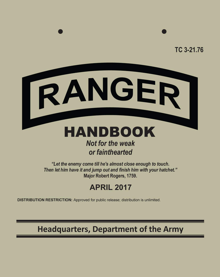 Waterproof Ranger Handbook: Training Circular TC 3-21.76 (Top Spiral Field Pocket Size)