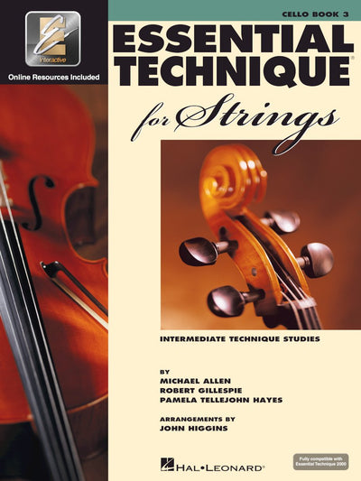 Essential Elements For String - Cello Book 3 with EEi Online Resources  Cello Method Songbook and Sheet Music for Students and Teachers  Intermediate Technique Studies  Band and Orchestra Method