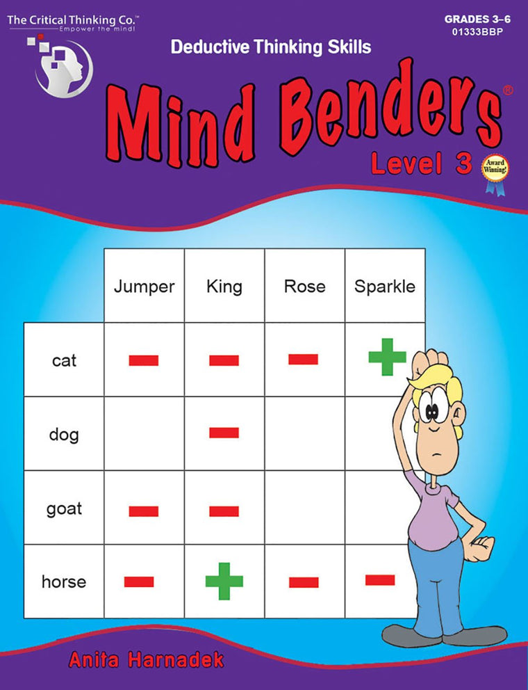 Mind Benders Level 3 Workbook - Deductive Thinking Skills