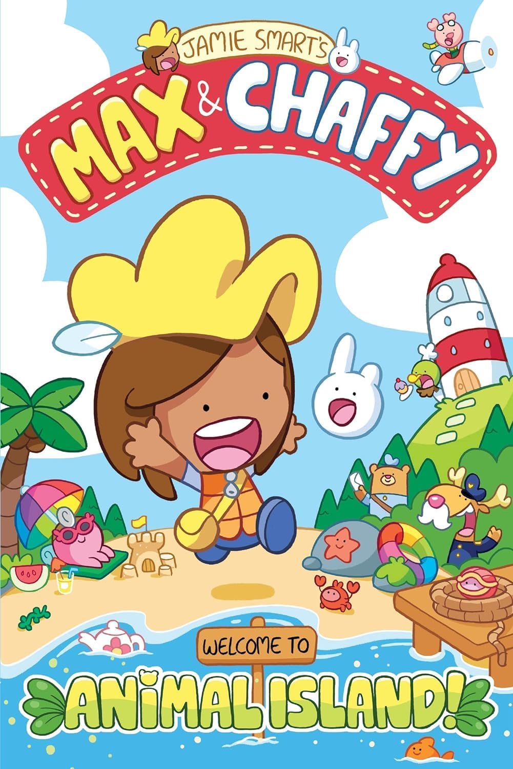 Max and Chaffy Series 4 Books Collection Set By Jamie Smart (Hunt For the Pirates Gold!, Animal Island, Search for Ice Chaffy! & The Great Cupcake Mystery!)