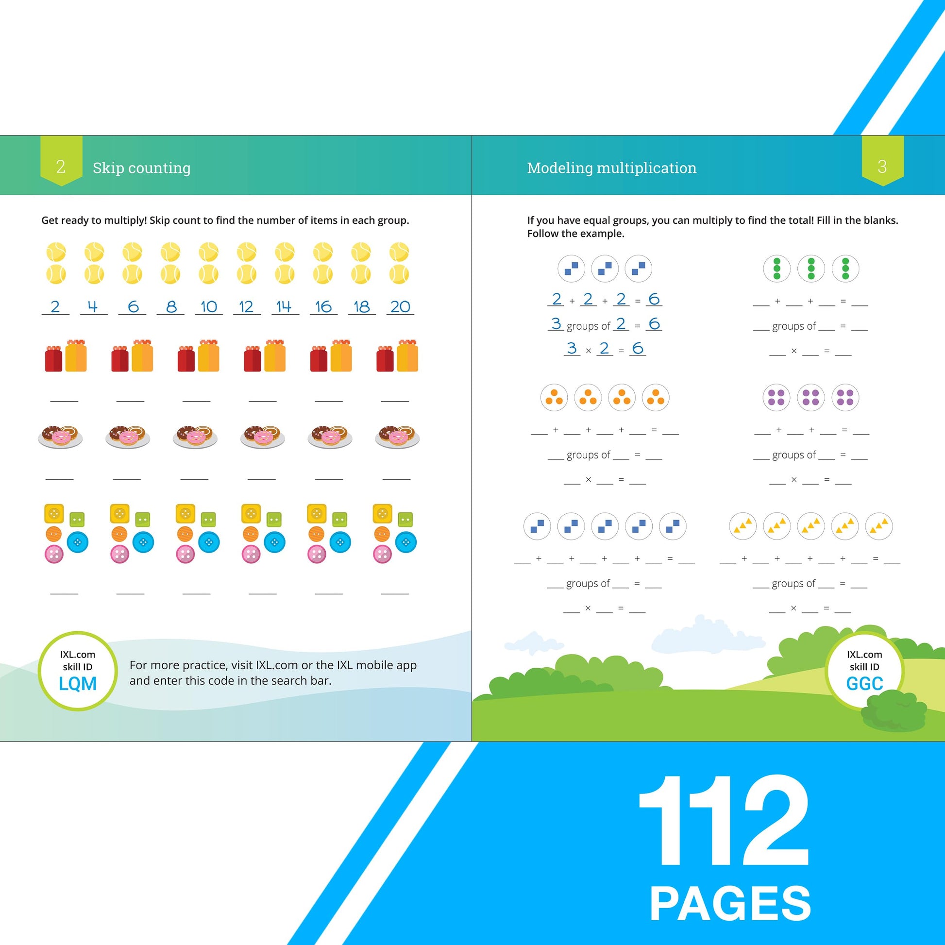 IXL Multiplication 3rd Grade Math Workbook, Mathematics Book for Kids Ages 8-9 Covering Times Table Facts and Properties, Models for Multiplying, and More