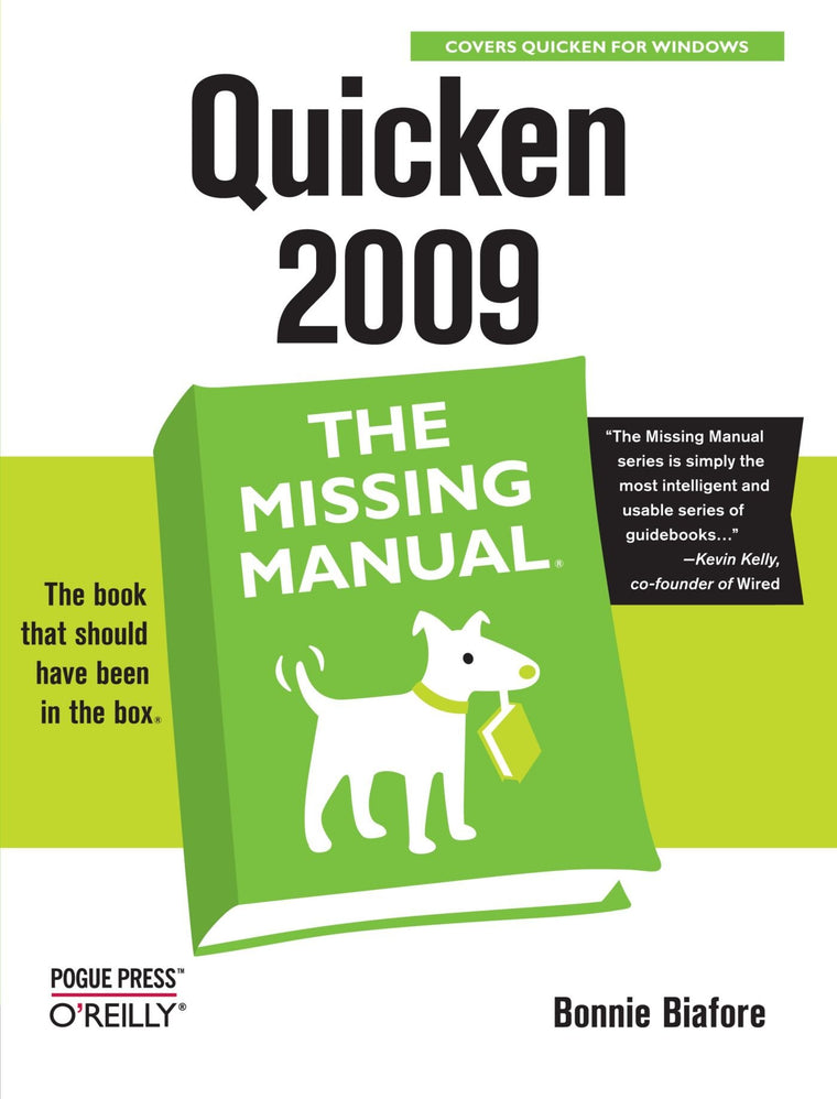 Quicken 2009: The Missing Manual