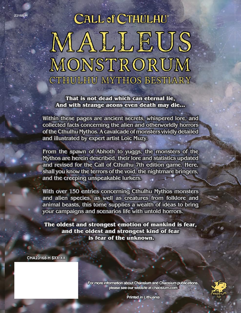 Call of Cthulhu: Malleus Monstrorum: Cthulhu Mythos Bestiary