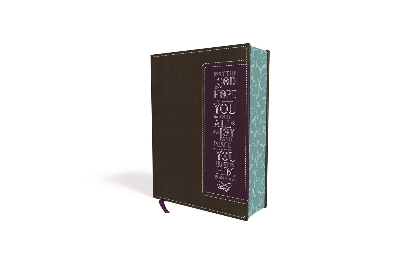 NIV, Beautiful Word Coloring Bible and 8-Pencil Gift Set, Leathersoft, Brown/Purple: Hundreds of Verses to Color