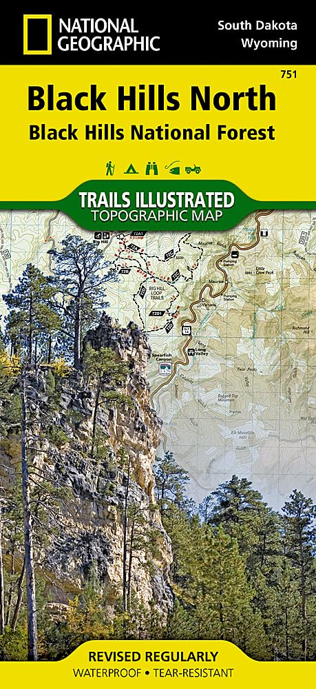 Black Hills North Map [Black Hills National Forest] (National Geographic Trails Illustrated Map, 751)