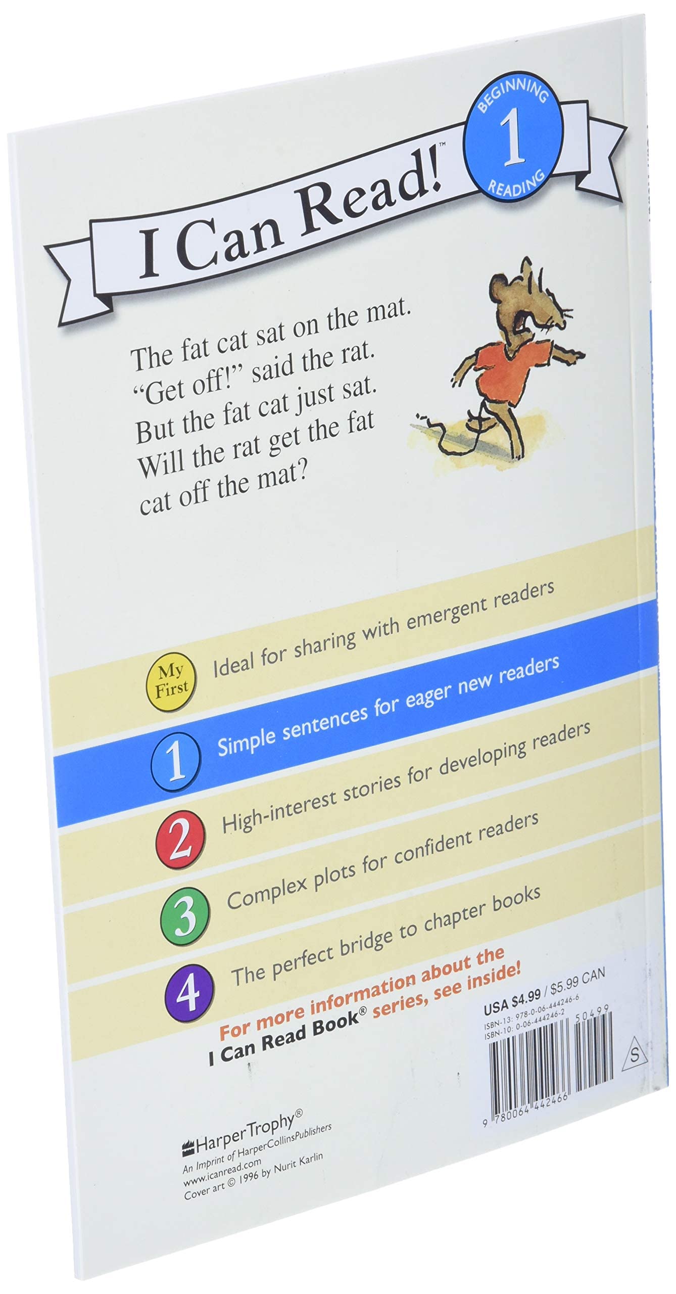 The Fat Cat Sat on the Mat: A Silly Rhyming Animal Story for Children (Ages 4-8) (I Can Read Level 1)