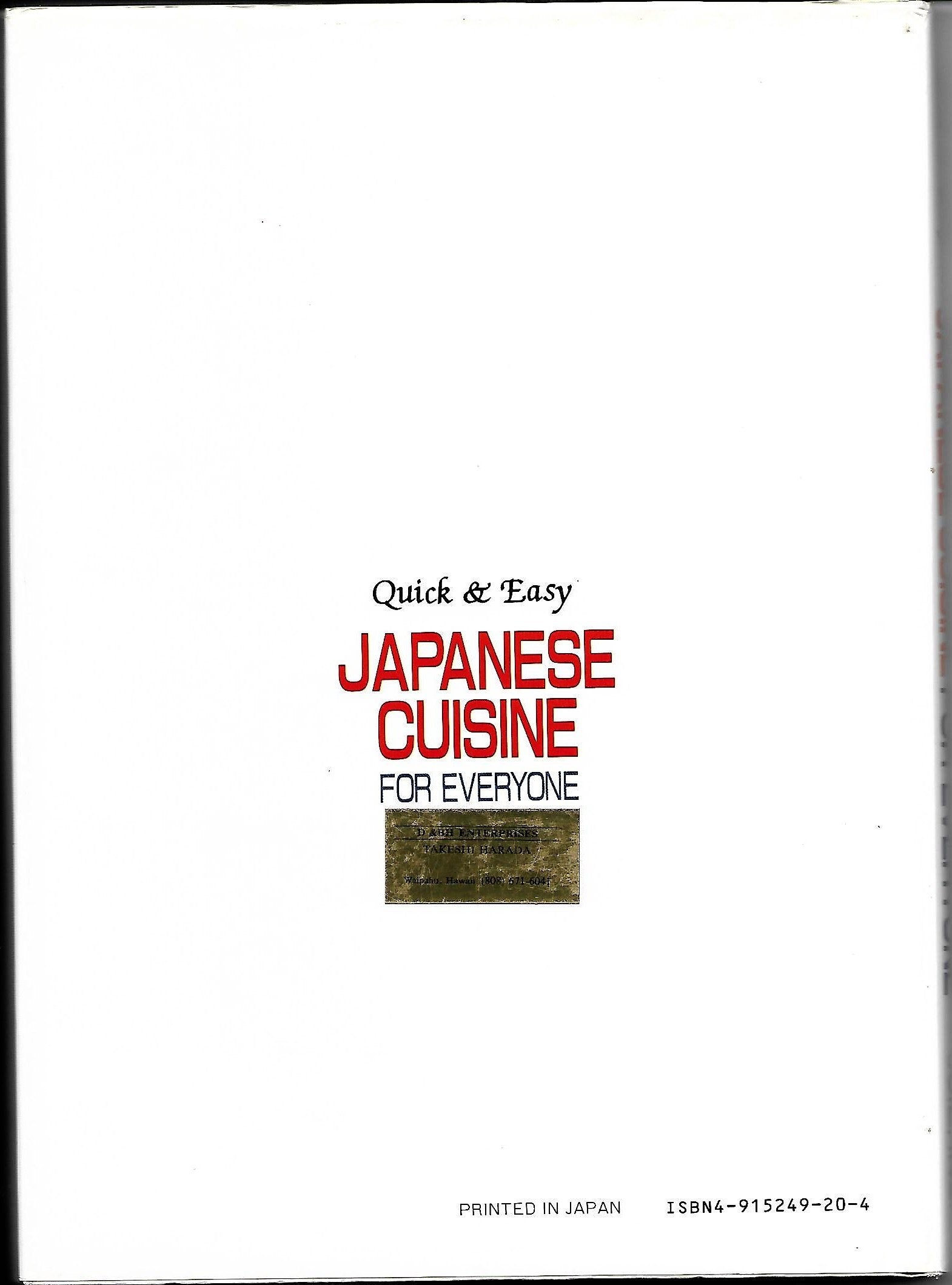 Japanese Cuisine for Everyone