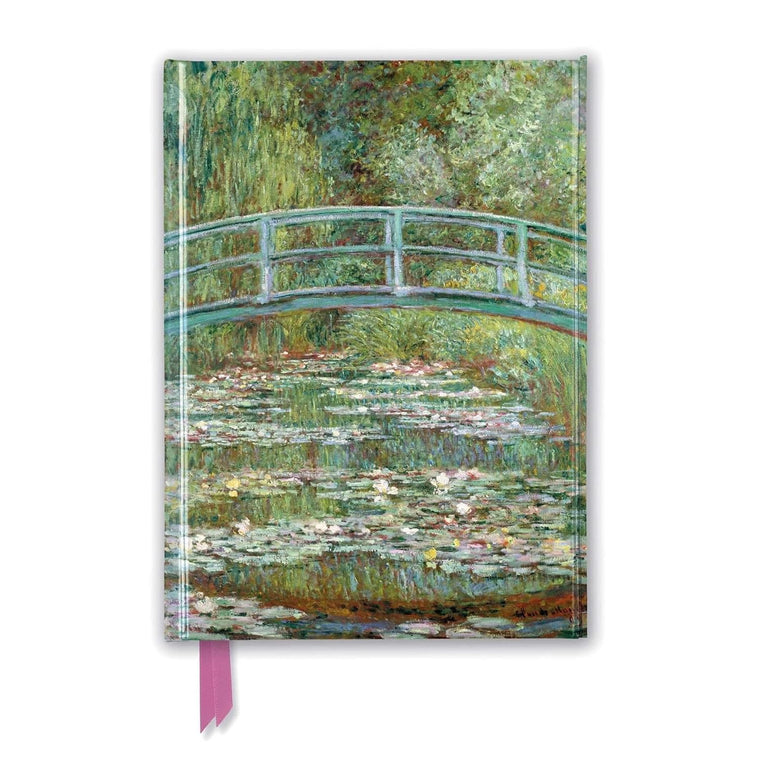 Claude Monet: Bridge over a Pond of Water Lilies (Foiled Journal) (Flame Tree Notebooks)