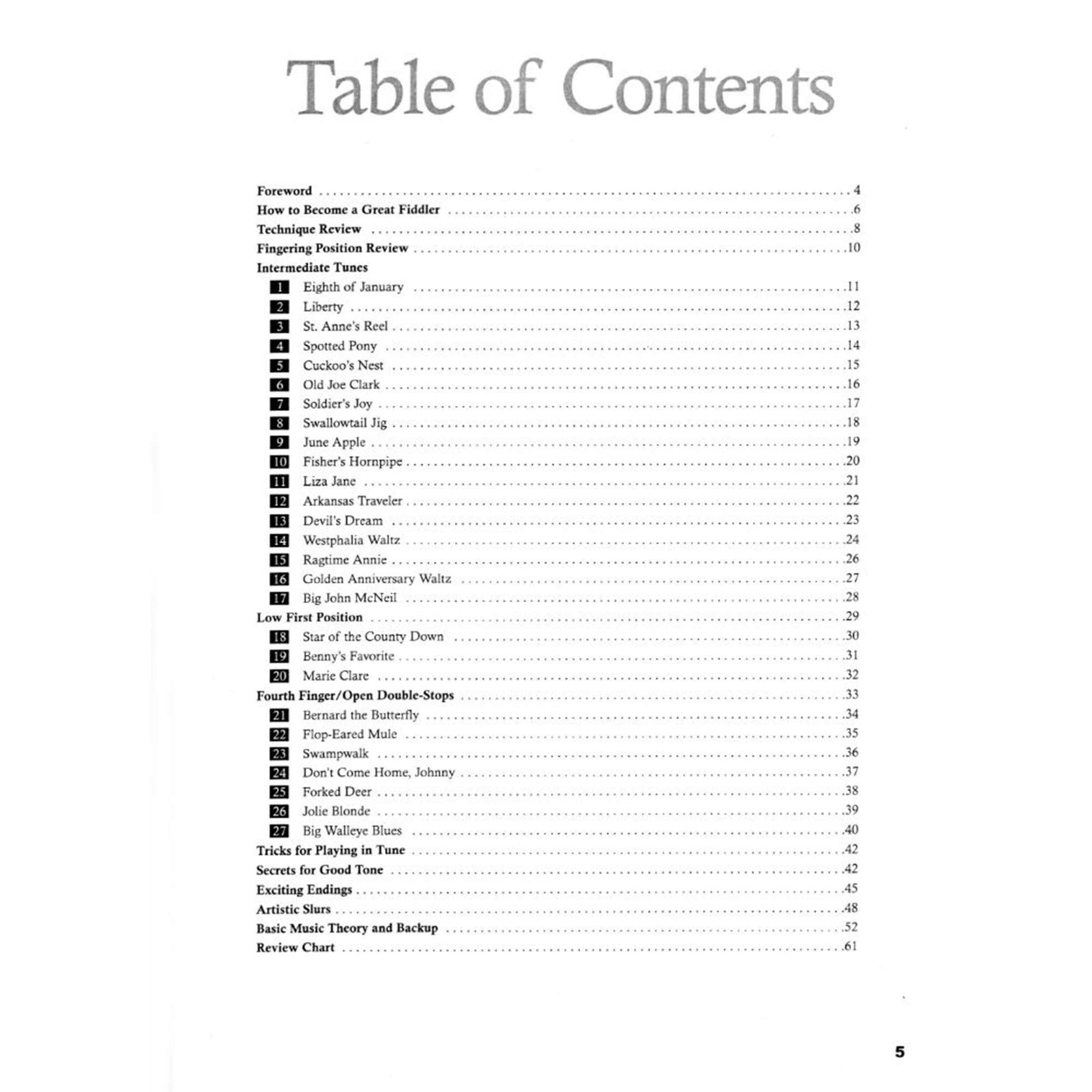 The American Fiddle Method Fiddle: Intermediate Tunes and Techniques
