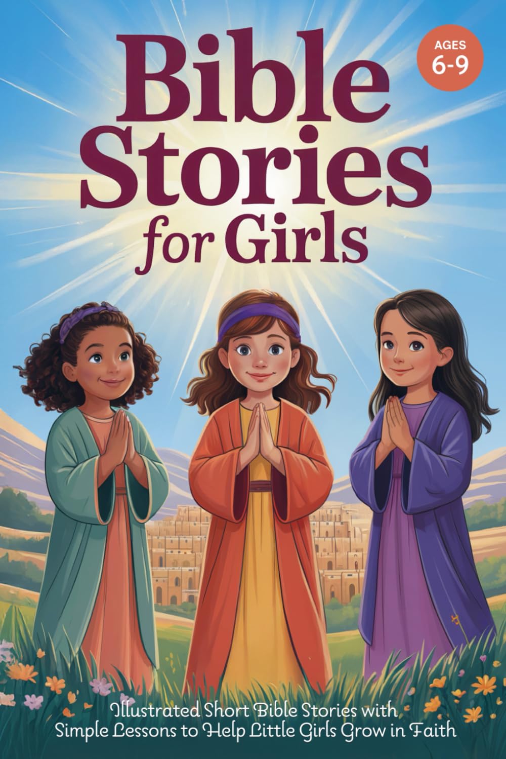 Bible Stories for Girls Ages 6-9: Illustrated Short Bible Stories with Simple Lessons to Help Little Girls Grow in Faith
