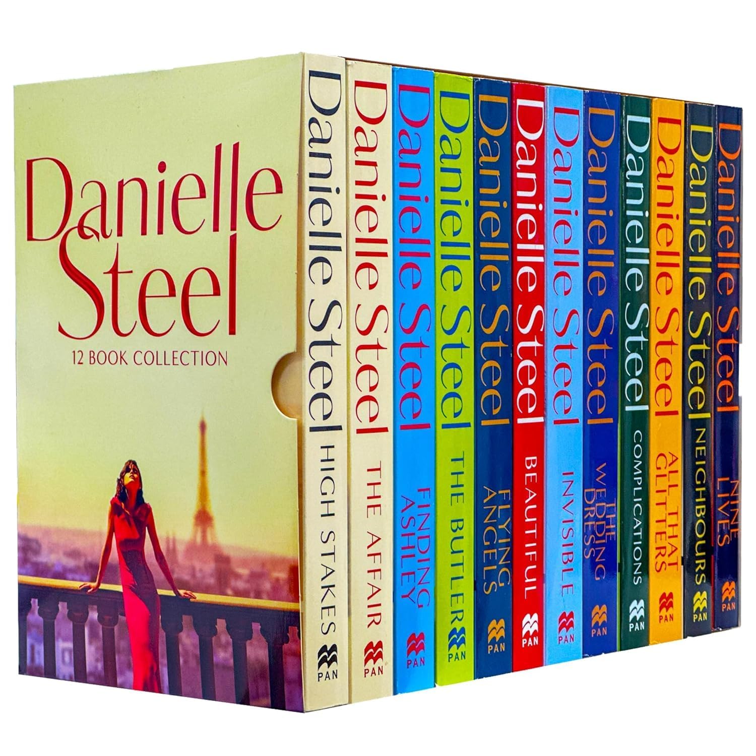 Danielle Steel 12 Books Collection Box Set (The Wedding Dress, All That Glitters, Neighbours, Nine Lives, Complications, Invisible, High Stakes, The Affair, Finding Ashley, The Butler & MORE!)