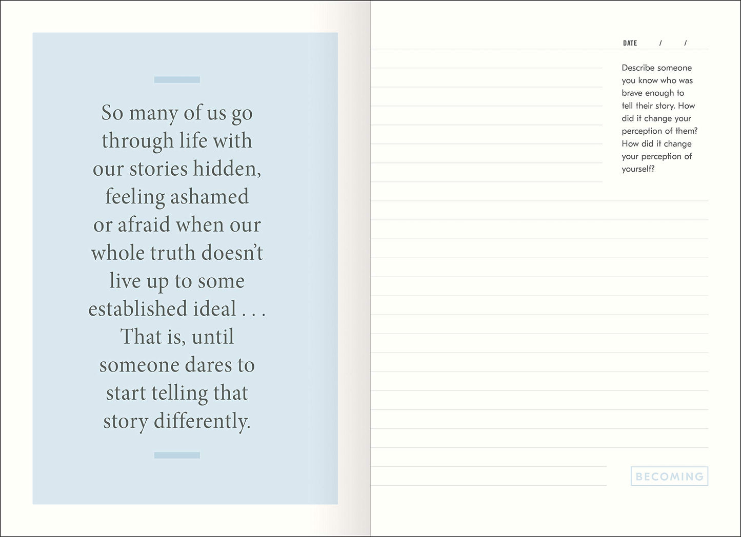 Becoming: A Guided Journal for Discovering Your Voice