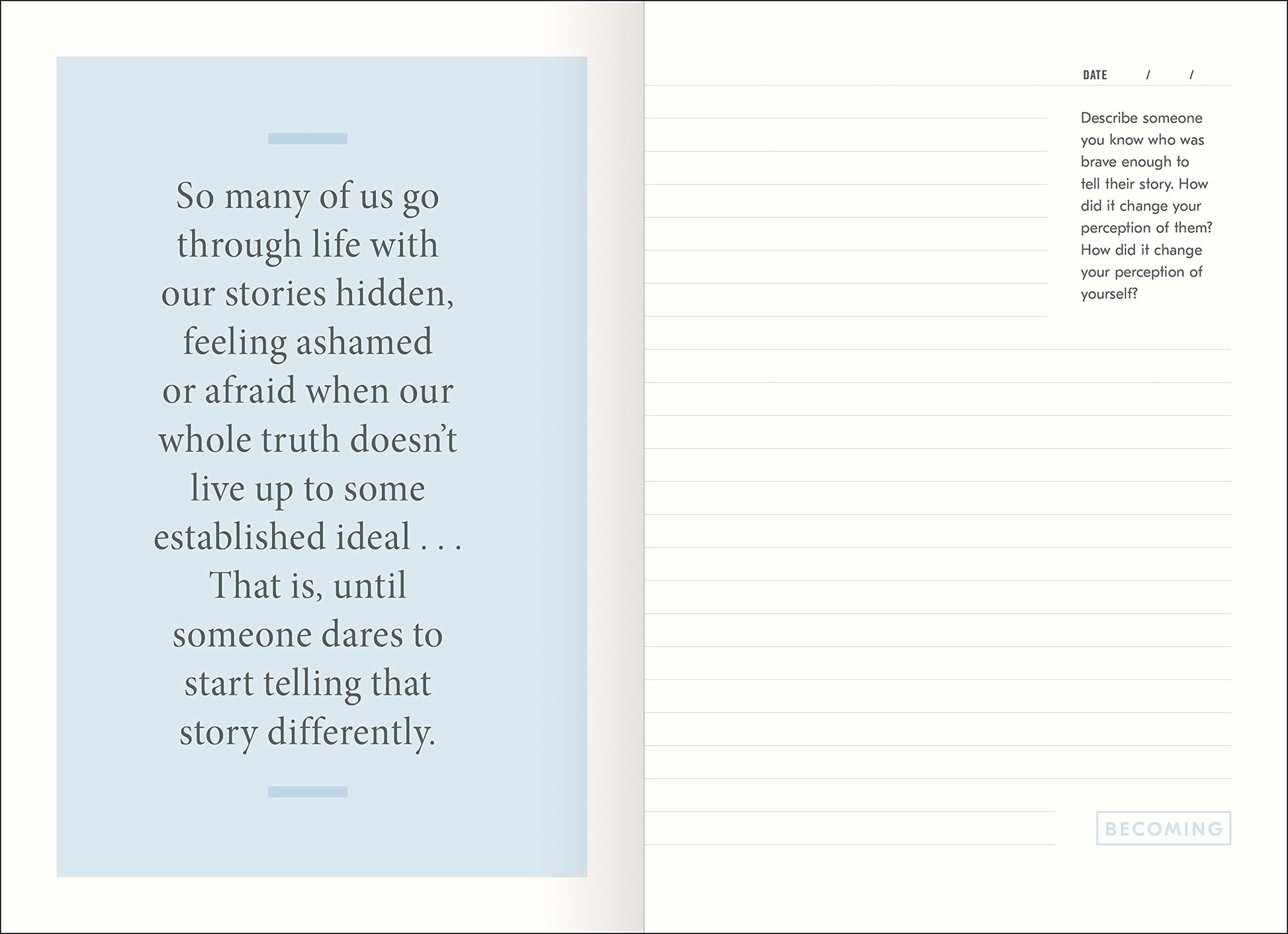 Becoming: A Guided Journal for Discovering Your Voice
