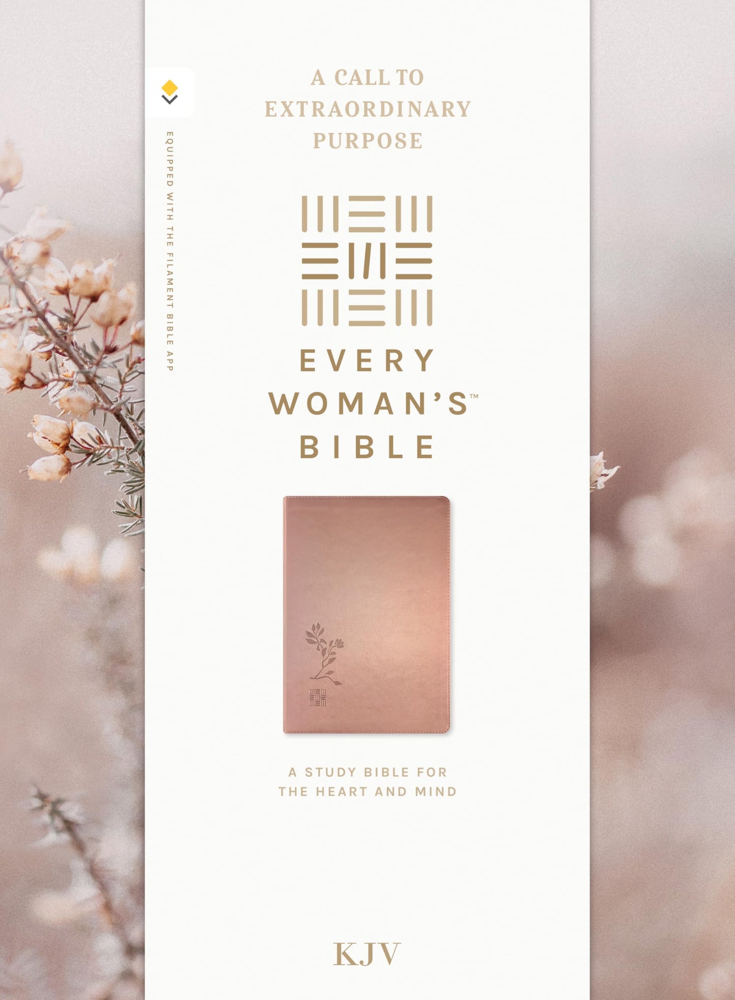 KJV Every Woman's Bible, Filament Enabled (LeatherLike, Rose Gold, Red Letter)