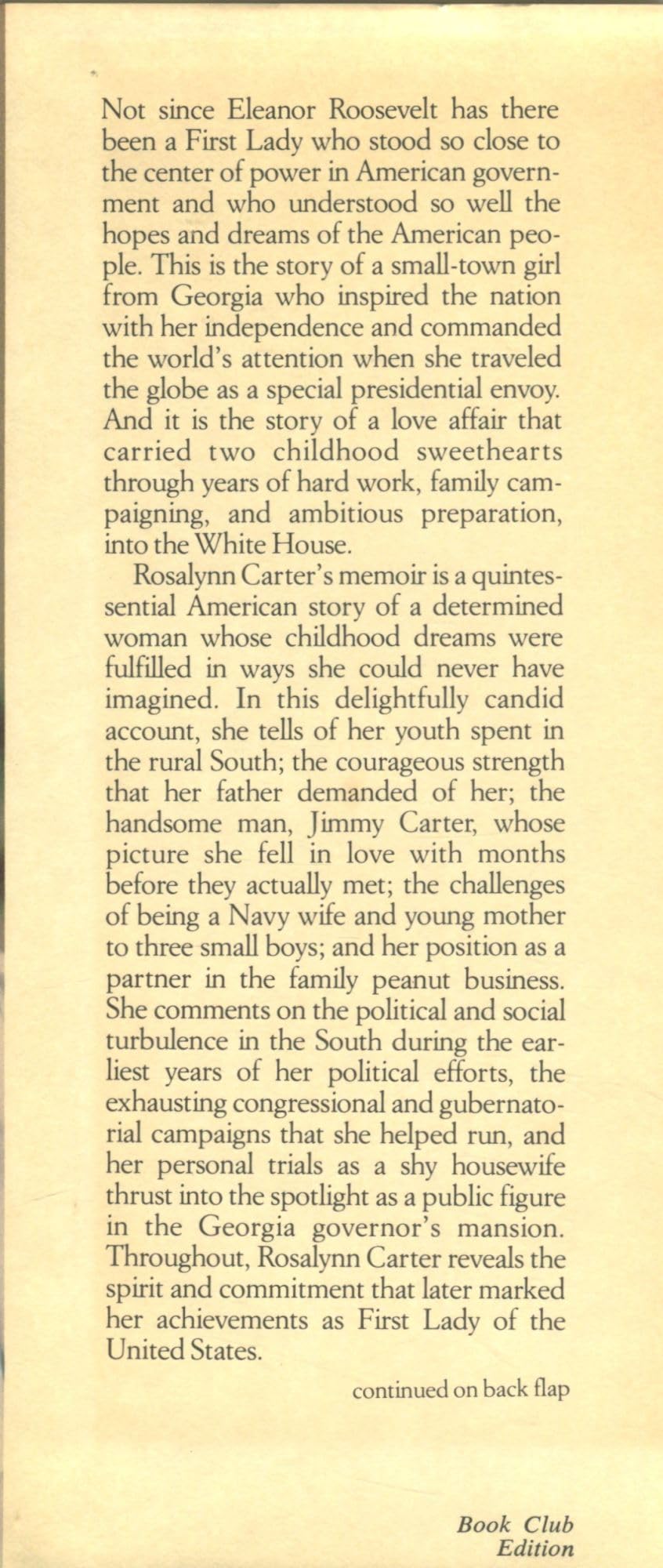 First Lady from Plains by Carter, Rosalynn