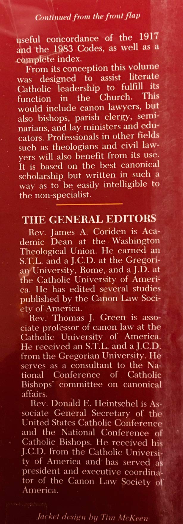 The Code of Canon Law: A Text and Commentary