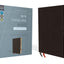 NIV, Thinline Bible, Large Print, Bonded Leather, Black, Red Letter, Thumb Indexed, Comfort Print