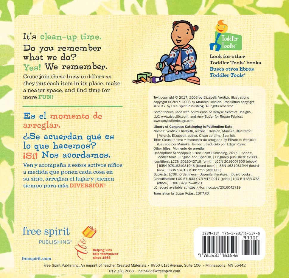 Toddler Tools Series Board Book Bilingual 6-Book Set (Toddler Tools Board Books) (Spanish and English Edition)