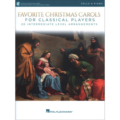 Favorite Christmas Carols for Classical Players - Cello and Piano (Book/Online Audio)
