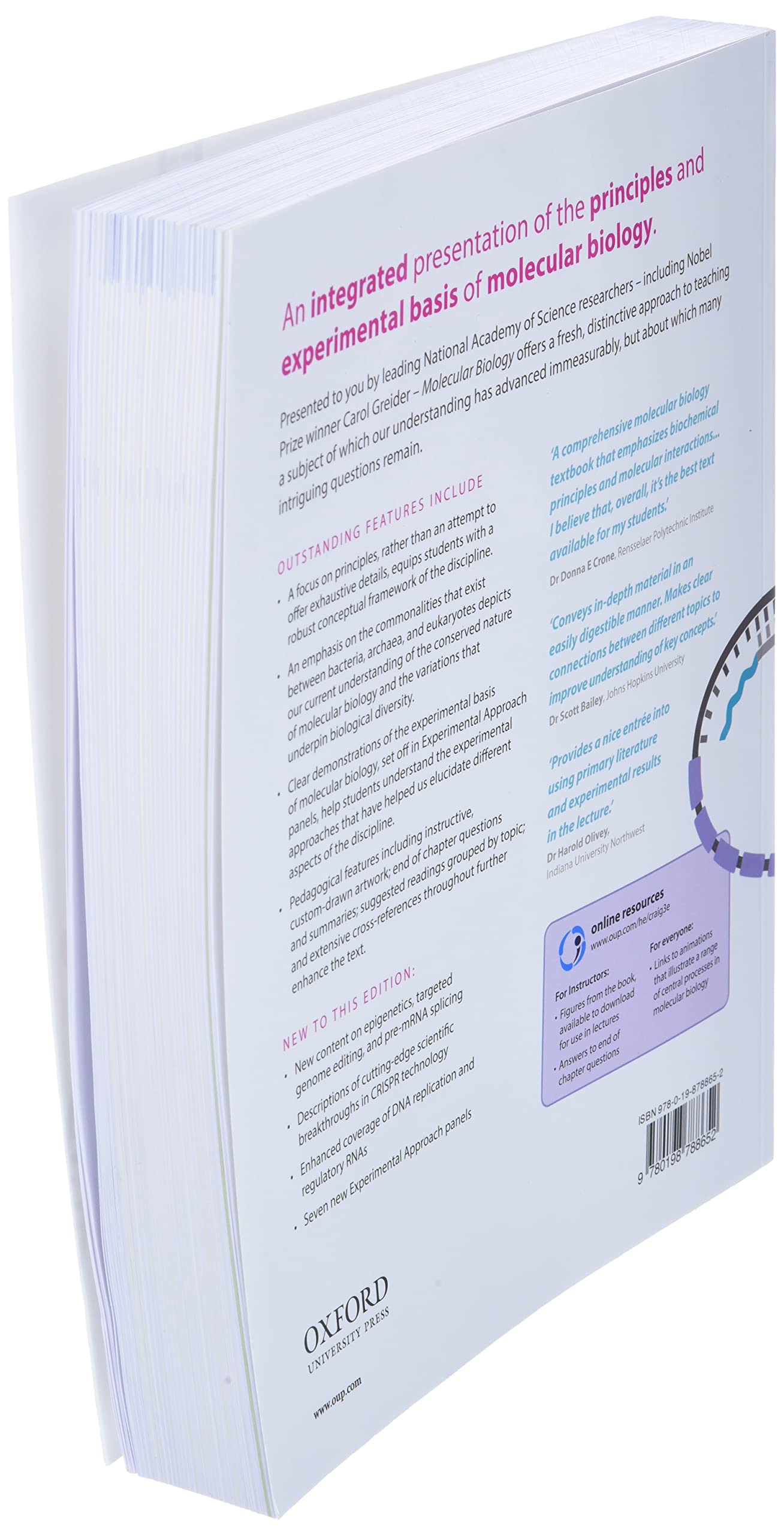 Molecular Biology: Principles of Genome Function