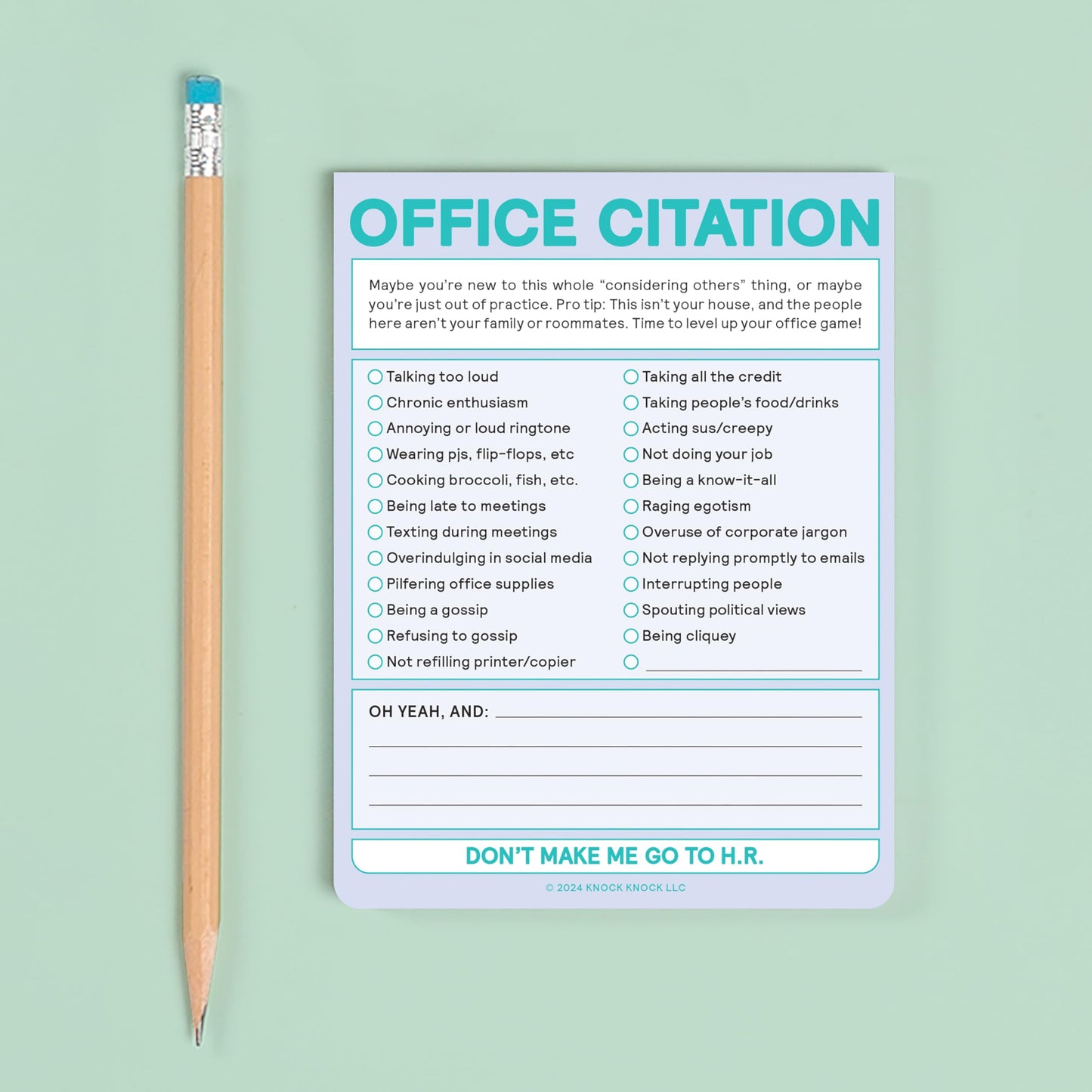 Knock Knock Office Citation Nifty Note (Second Edition) (Knock Knock Nifty Notes)