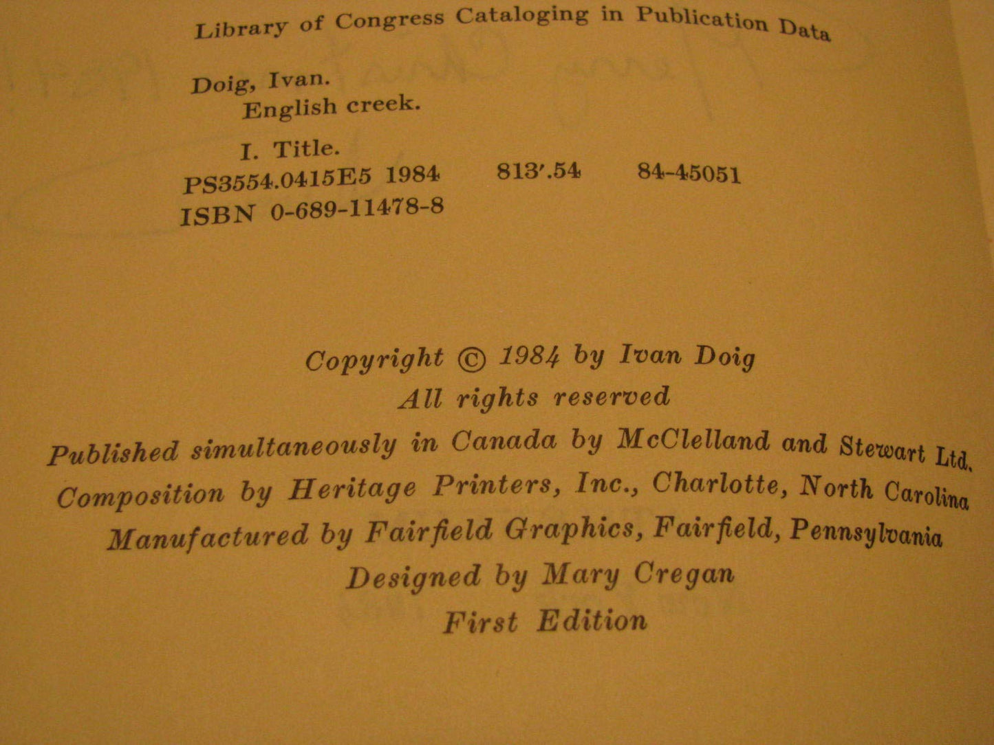 ENGLISH CREEK